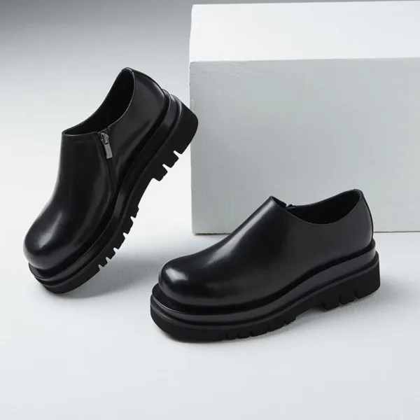 Men Thick Sole Genuine Leather Shoes men thick sole genuine leather shoes