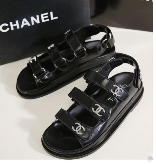 ladies leather sling-back sandals