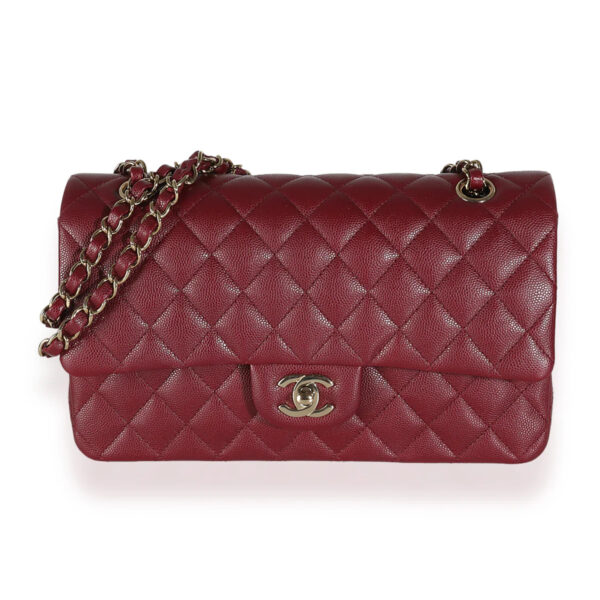 Burgundy Classic Cavier Handbag 3 burgundy classic cavier handbag 3