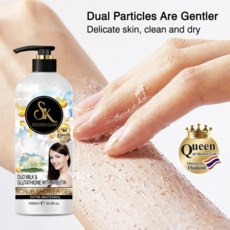 duo milk & glutathione with arbutin scrub shower gel 5