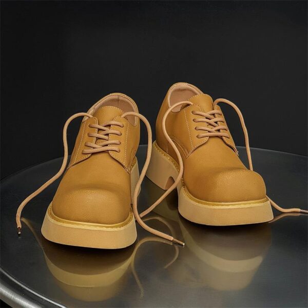 Leather Derby Shoe Chunky Sole 3 leather derby shoe chunky sole 3