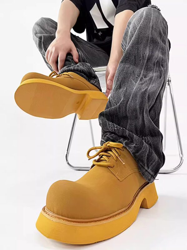 Leather Derby Shoe Chunky Sole 4 leather derby shoe chunky sole 4