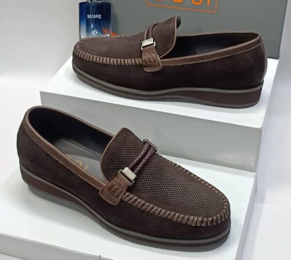 men fashion suede loafers