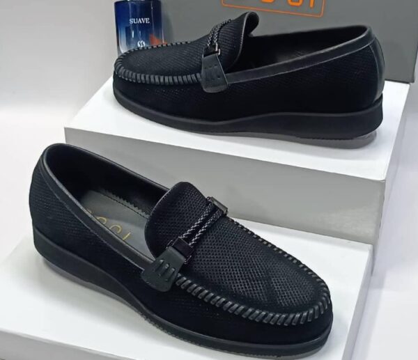 men fashion suede loafers