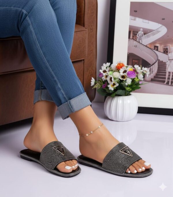 Ladies Stylish Flat Slippers ladies stylish flat slippers