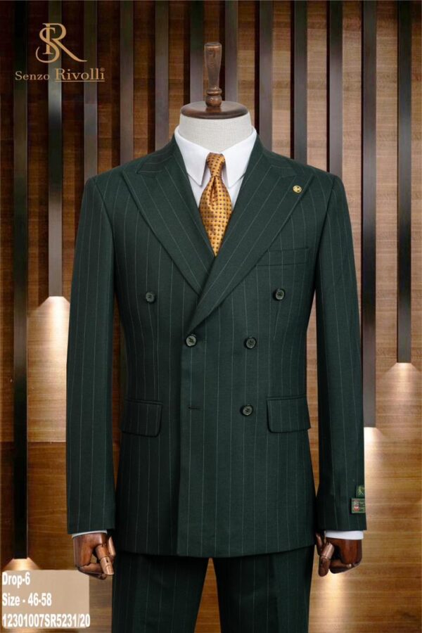 double-breasted jacket trouser suit