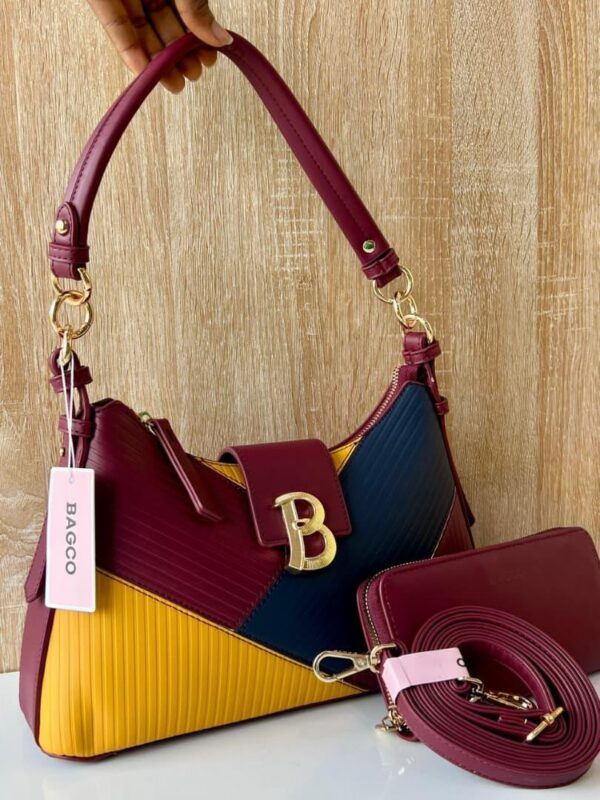 women multicolor 2 in 1 handbags