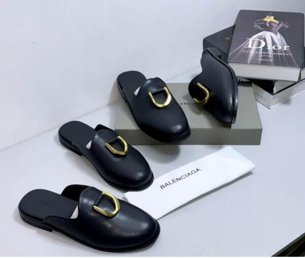 men leather half shoe