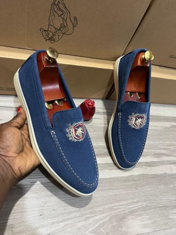 men suede slip-on loafers