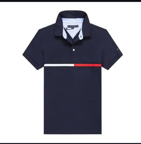 Short Sleeve Textured Cotton Polo short sleeve textured cotton polo