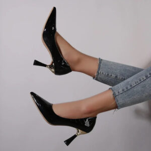 Marketplace & Online Shopping 131 black patent leather pointed toe high heels
