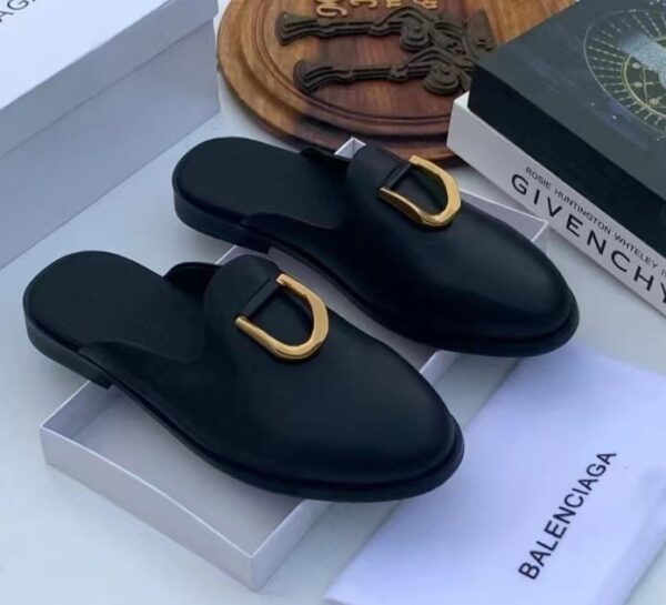 men leather half shoe