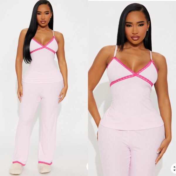 pink fashion nova pyjamas