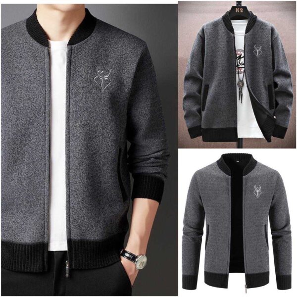 men's fleece cardigan sweater