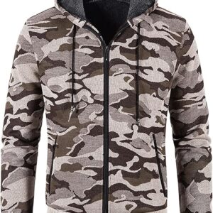 mens winter jackets camouflage print