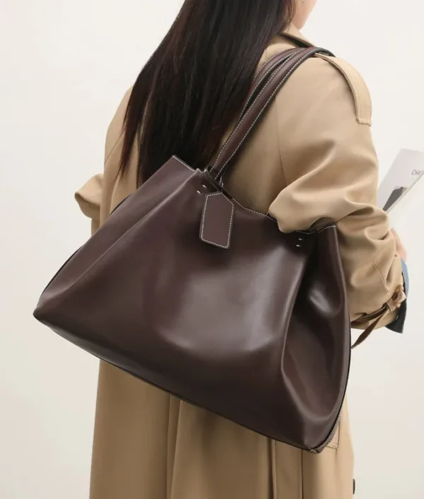 pinch leather tote bag 1