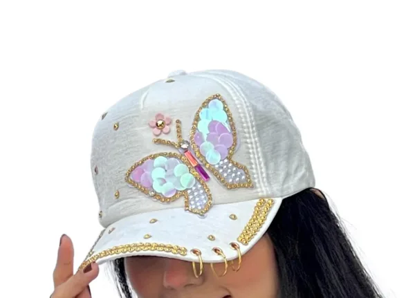Shiny Sequence Butterfly Face cap shiny sequence butterfly face cap