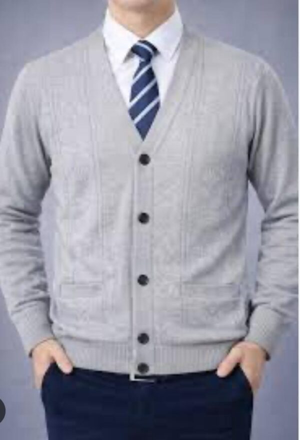 men's v-neck cardigan