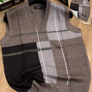 men wool sleeveless sweater
