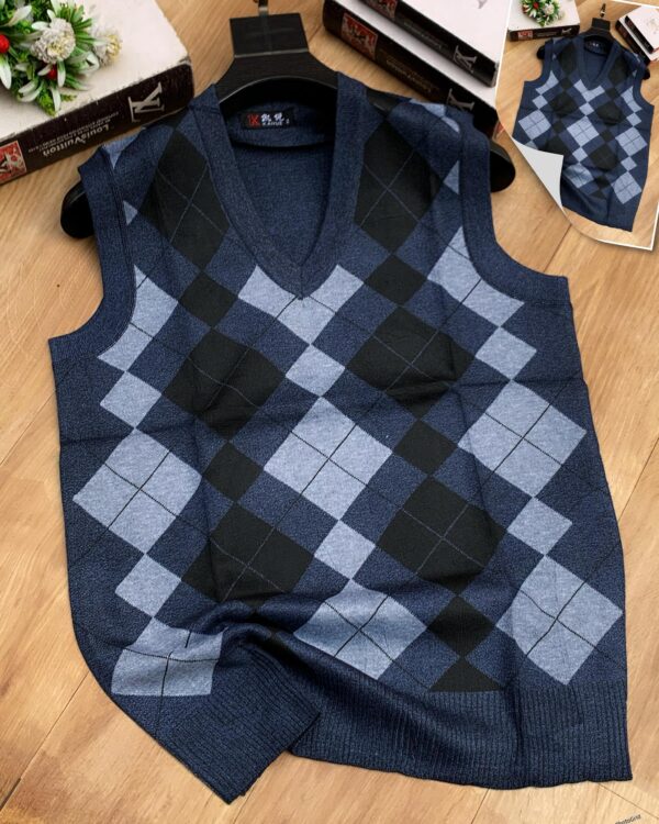 v-neck vest sleeveless sweater