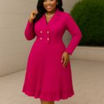 Women Cooperate Miyaki Dress