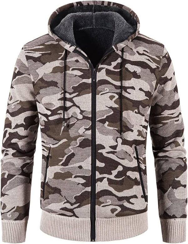 mens winter jackets camouflage print