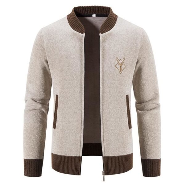 men's fleece cardigan sweater