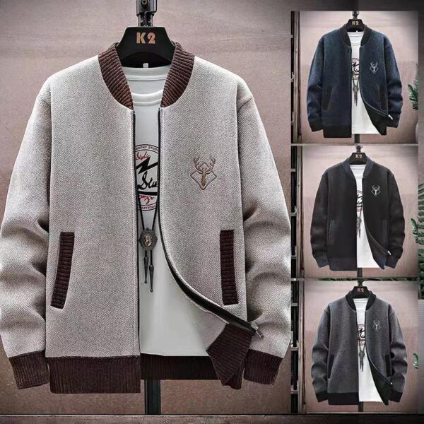men's fleece cardigan sweater