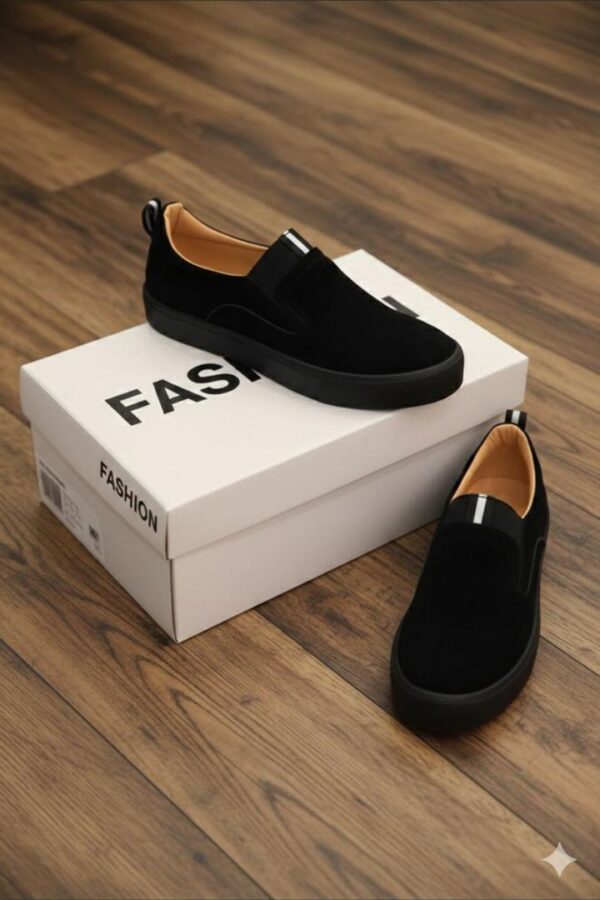 men's black slip-on shoes