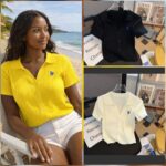 Ladies Short Sleeve Knitted Tops