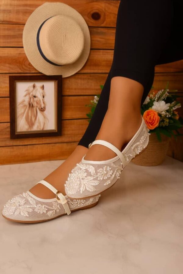 Wildflower Sequin Mesh Bellat Flat Shoes wildflower sequin mesh bellat flat shoes