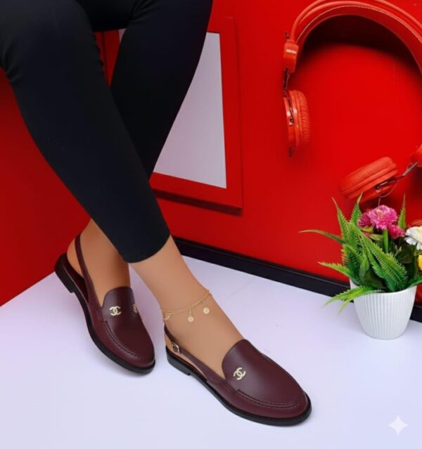 women sling-back loafers