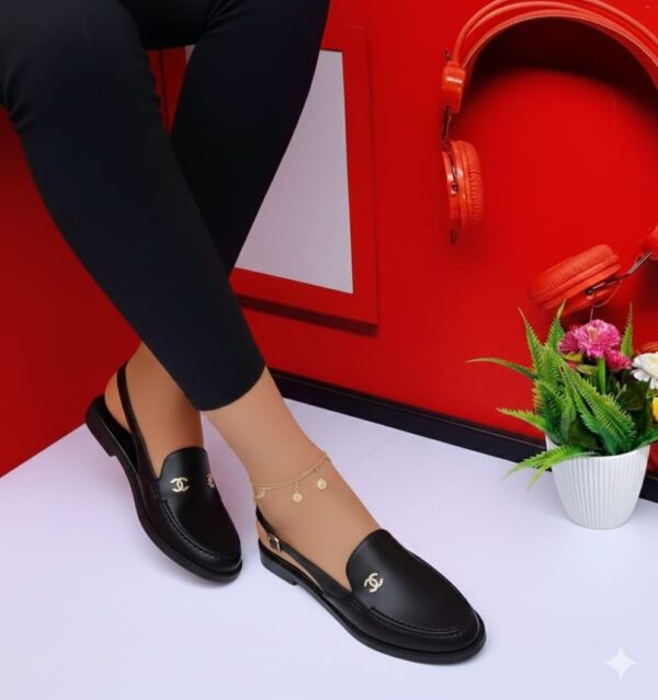 women sling-back loafers