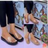Ladies Transparent Strap Wedge