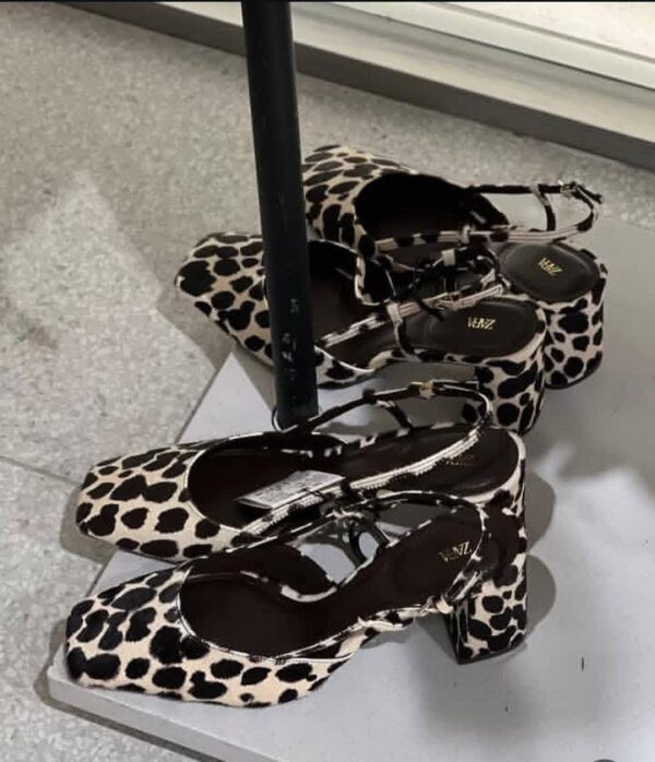 Animal Print Slingback Block Heels animal print slingback block heels