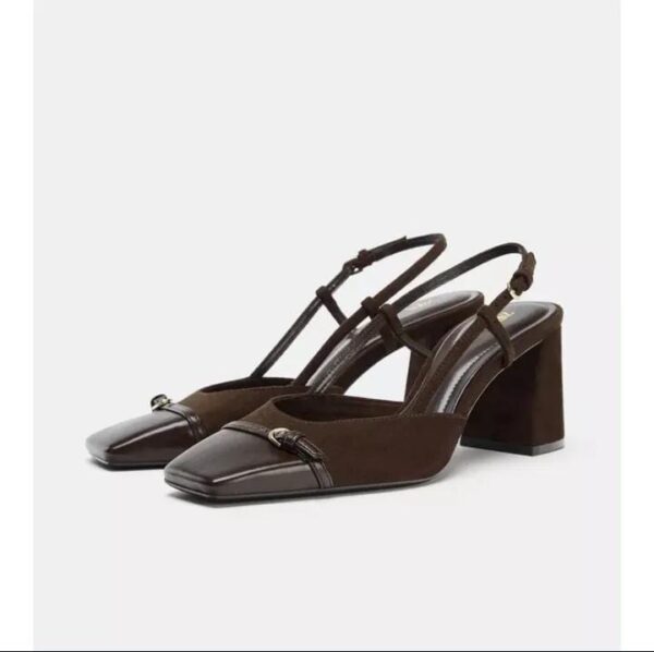 ladies slingback block heels