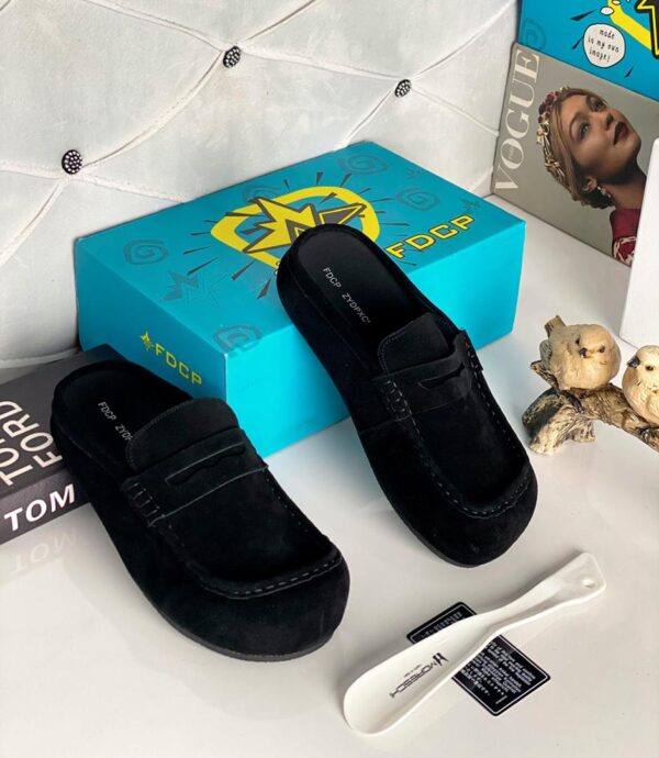 stylish unisex suede half shoes