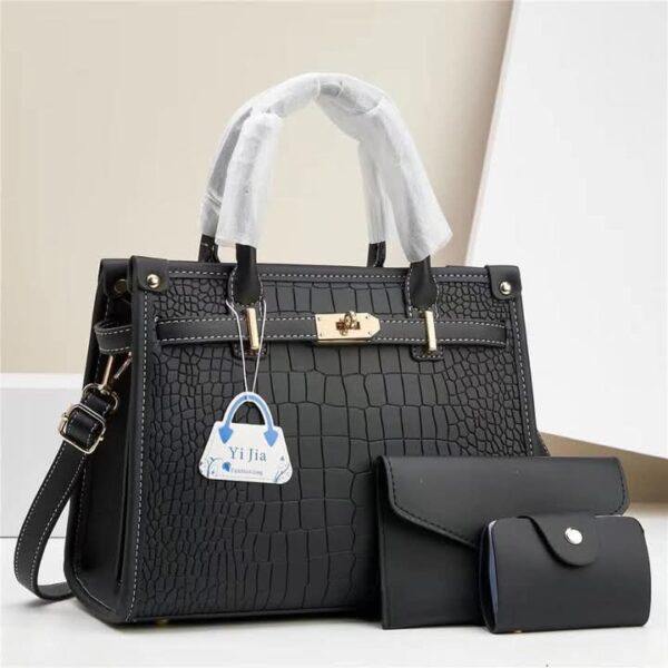 ladies fashion 3 in 1 leather bags