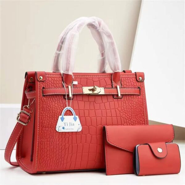 ladies fashion 3 in 1 leather bags