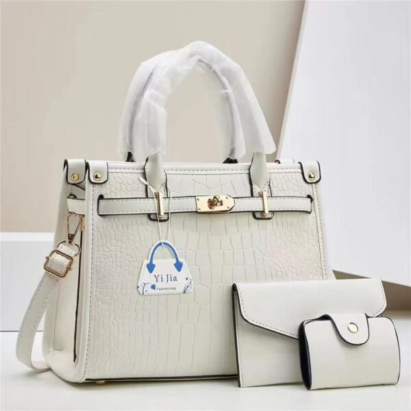 ladies fashion 3 in 1 leather bags