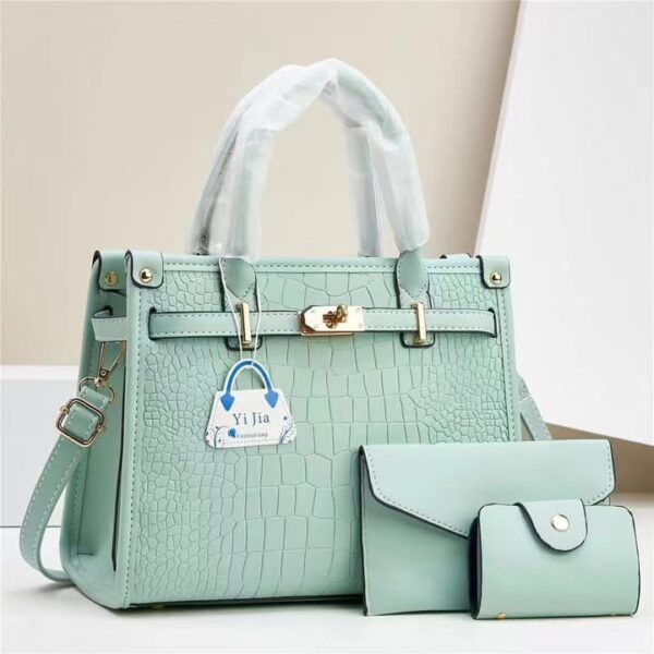 ladies fashion 3 in 1 leather bags
