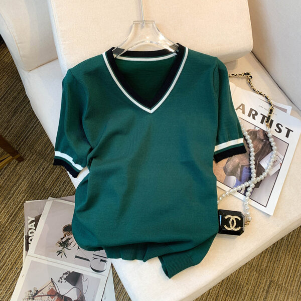 ladies v neck sweat tops