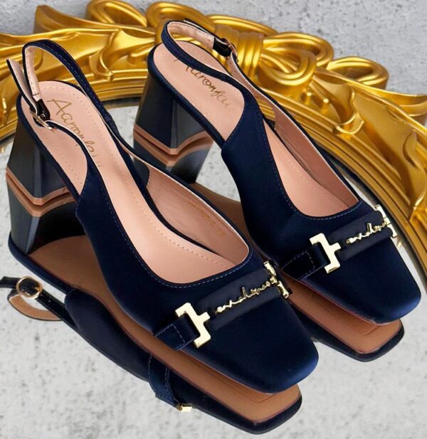women's slingback block heel shoes