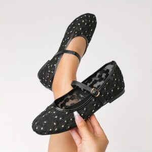 women's floral embroiderd flats