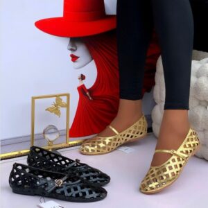 women woven ballet flats shoes