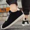Men's Casual Black Non-Slip Sole Sneakers