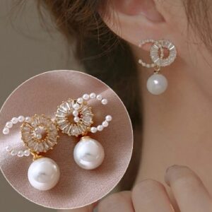 stylish pearl earrings