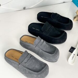 stylish unisex suede half shoes