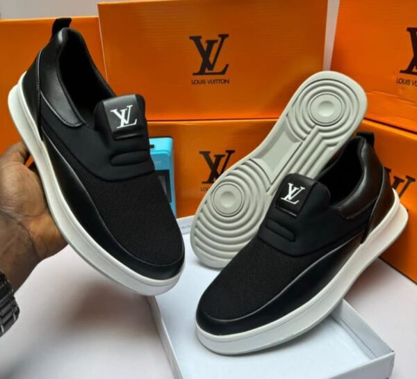 men's black slip on sneakers. 1 men's black slip on sneakers. 1