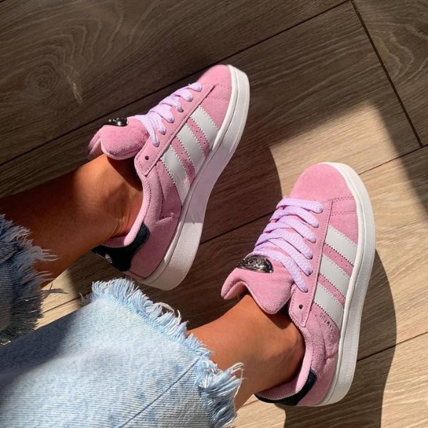 pink Adidas Campus sneakers. 3 pink adidas campus sneakers. 3